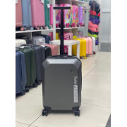 Чемодан 20 дюймов Yufei Lift темно-серый из поликарбоната (ручная кладь)
