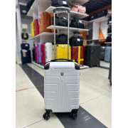 Чемодан 22 дюйма Luyida белый из поликарбоната