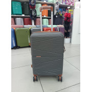 Чемодан 22 дюйма Mironpan темно-серый из полипропилена (м103)