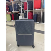 Чемодан 24 дюйма Boreja синий из полипропилена