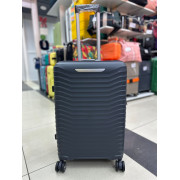 Чемодан 24 дюйма Cosmo темно-серый из полипропилена