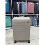 Чемодан 24 дюйма Luna бежевый из полипропилена