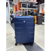 Чемодан 24 дюйма Luyida синий из поликарбоната