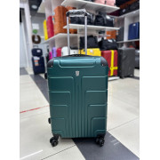 Чемодан 24 дюйма Luyida зеленый из поликарбоната