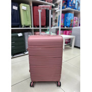 Чемодан 24 дюйма Milona розовый с расширением из полипропилена