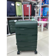 Чемодан 24 дюйма Milona темно-зеленый с расширением из полипропилена