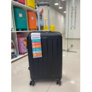 Чемодан 24 дюйма Mironpan черный с расширением из полипропилена