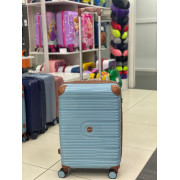 Чемодан 24 дюйма Mironpan голубой с расширением из полипропилена (м101)