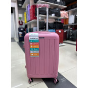 Чемодан 24 дюйма Mironpan нежно-розовый с расширением из полипропилена (м97-2)