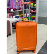 Чемодан 24 дюйма Mironpan оранжевый с расширением из полипропилена (м82)