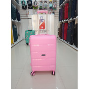 Чемодан 24 дюйма Mironpan розовый из полипропилена (м92)