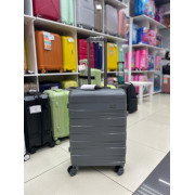 Чемодан 24 дюйма Mironpan серый из полипропилена (м71)