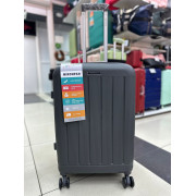 Чемодан 24 дюйма Mironpan серый с расширением из полипропилена (м97-2)