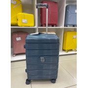 Чемодан 24 дюйма Mironpan синий с расширением из полипропилена (м105)