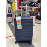 Чемодан 24 дюйма Mironpan синий с расширением из полипропилена (м93)