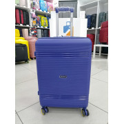 Чемодан 24 дюйма Mironpan синий с расширением из полипропилена