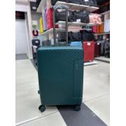 Чемодан 24 дюйма Mironpan темно-зеленый с расширением из полипропилена (м74)