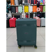 Чемодан 24 дюйма Mironpan темно-зеленый с расширением из полипропилена (м93-1)