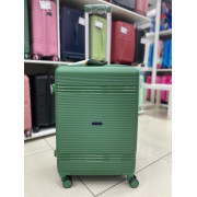 Чемодан 24 дюйма Mironpan зеленый с расширением из полипропилена (м93)