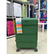 Чемодан 24 дюйма Mironpan зеленый с расширением из полипропилена (м95)