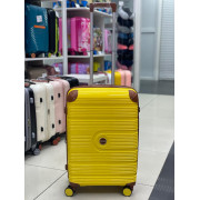 Чемодан 24 дюйма Mironpan желтый с расширением из полипропилена (м101)
