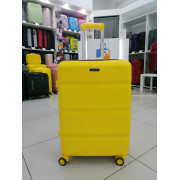 Чемодан 24 дюйма Mironpan желтый с расширением из полипропилена