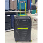 Чемодан 24 дюйма Nautica Fanny черный с расширением из полипропилена