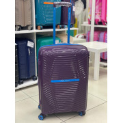 Чемодан 24 дюйма Nautica Fanny фиолетовый с расширением из полипропилена