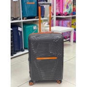 Чемодан 24 дюйма Nautica Fanny темно-серый с расширением из полипропилена