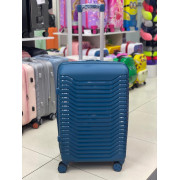 Чемодан 24 дюйма Peter синий с расширением из полипропилена