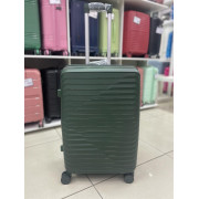 Чемодан 24 дюйма Proxis темно-зеленый с расширением из полипропилена