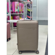 Чемодан 24 дюйма Rinkler бежевый из полипропилена