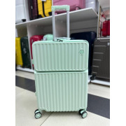 Чемодан 24 дюйма Smart зеленый из поликарбоната