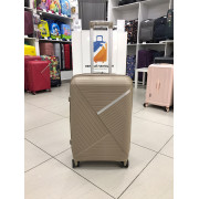 Чемодан 24 дюйма Sonara бежевый с расширением из полипропилена