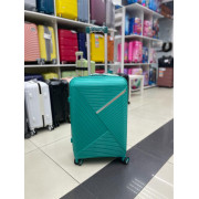 Чемодан 24 дюйма Sonara бирюзовый с расширением из полипропилена