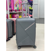 Чемодан 24 дюйма Sonara серо-зеленый из полипропилена