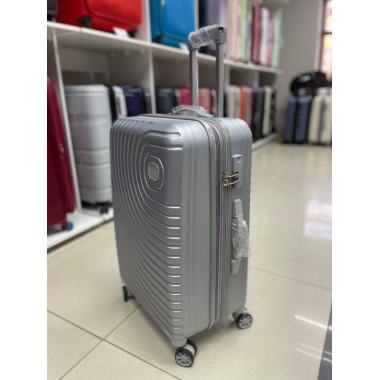 Чемодан 24 дюйма TR O светло-серый из поликарбоната