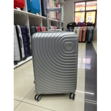 Чемодан 24 дюйма TR O светло-серый из поликарбоната