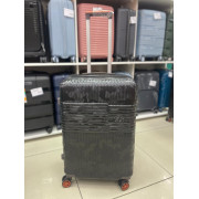 Чемодан 24 дюйма TR Soft черный из поликарбоната с расширением