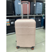 Чемодан 24 дюйма TR Soft розовый из поликарбоната с расширением