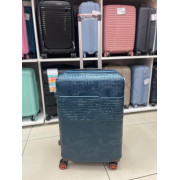 Чемодан 24 дюйма TR Soft синий из поликарбоната с расширением
