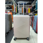 Чемодан 24 дюйма TR Space бежевый из поликарбоната с расширением