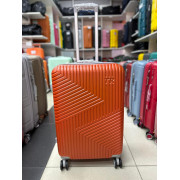 Чемодан 24 дюйма TR Space оранжевый из поликарбоната с расширением