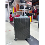 Чемодан 24 дюйма TR Space темно-серый из поликарбоната с расширением