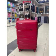 Чемодан 24 дюйма Travel Fashion красный из полипропилена 
