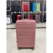 Чемодан 24 дюйма Travel Fashion розовый из полипропилена
