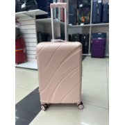 Чемодан 24 дюйма Travel Fashion Wave розовый из полипропилена