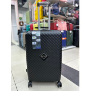 Чемодан 24 дюйма Uplight черный из полипропилена