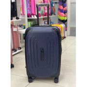 Чемодан 24 дюйма W.zckiss Oval темно-синий с расширением из полипропилена