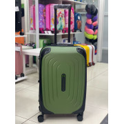 Чемодан 24 дюйма W.zckiss Oval зеленый с расширением из полипропилена